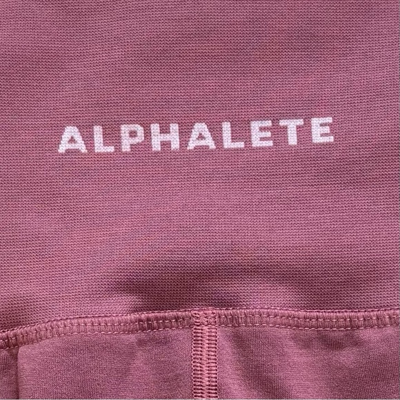 ALPHALETE Leggings High Rise Full Length Mauve Medium - Picture 6 of 10